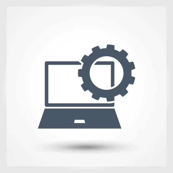 Laptop pictogram ontwerp — Stockvector