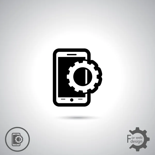 Mobiele smartphone pictogram — Stockvector