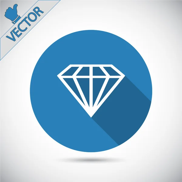 Icône diamant — Image vectorielle