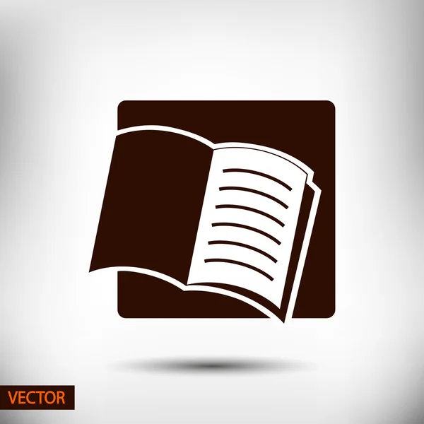 Icono de libro abierto — Vector de stock