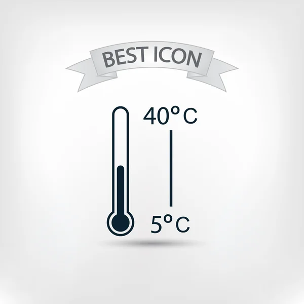 Termometr ikona designu — Wektor stockowy