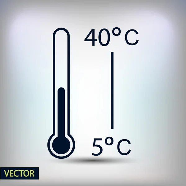 Конструкция значка термометра — стоковый вектор