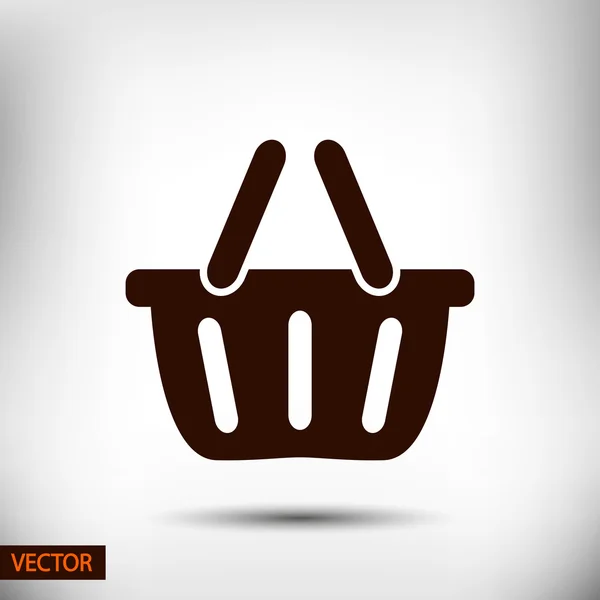 Icono de cesta de compra — Vector de stock