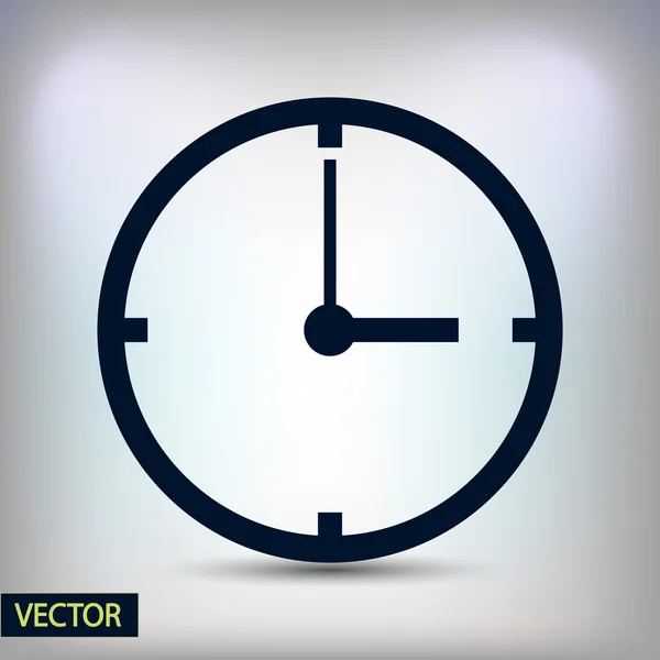 Reloj icono de diseño — Vector de stock