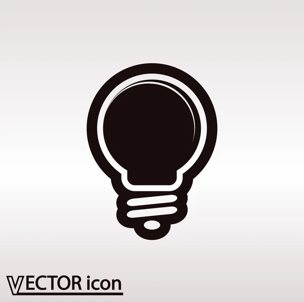 Glödlampsikon — Stock vektor