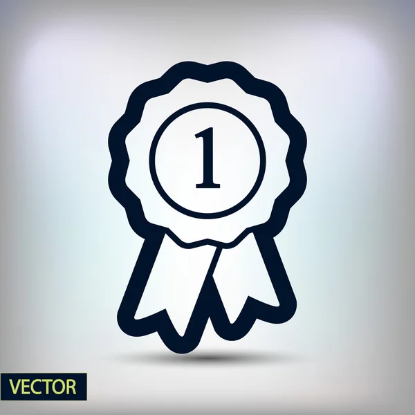 Jelvény szalagos ikonnal — Stock Vector