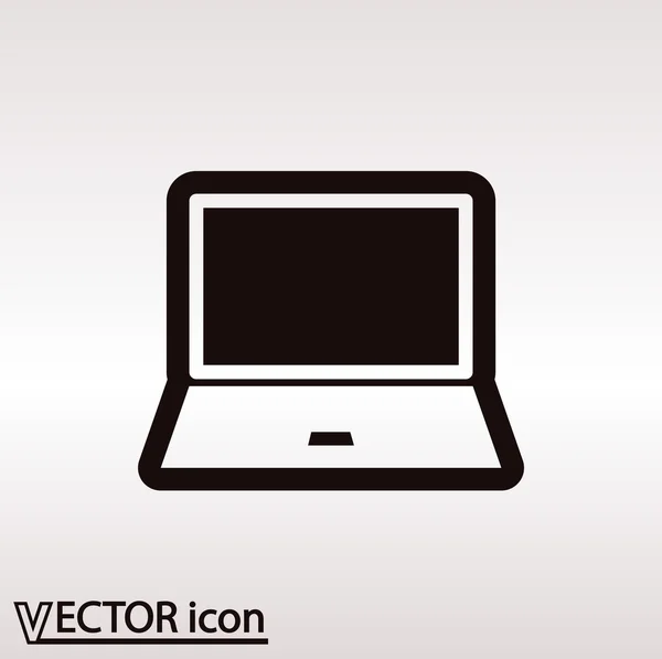 Laptop icon design — Stock Vector