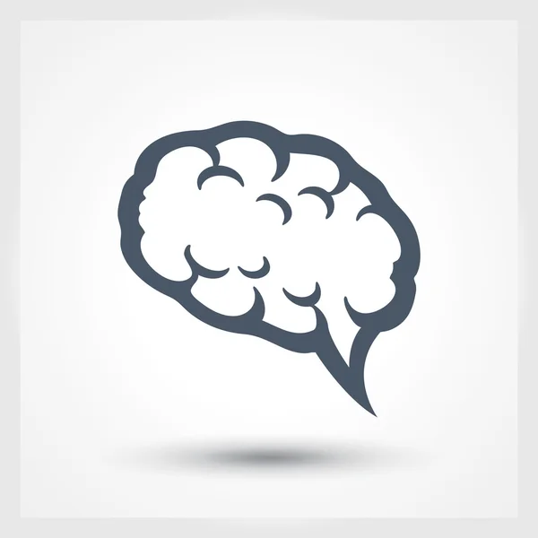 Plochý design styl mozku ikon — Stockový vektor