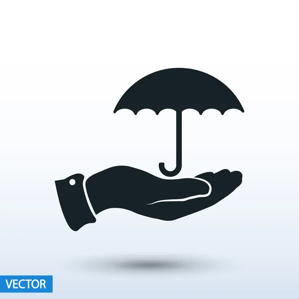 Design icona ombrello — Vettoriale Stock