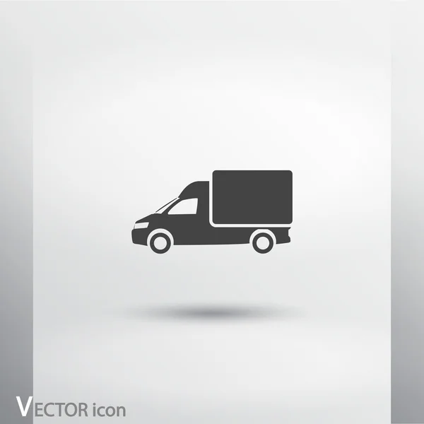 Icona piatto camion — Vettoriale Stock