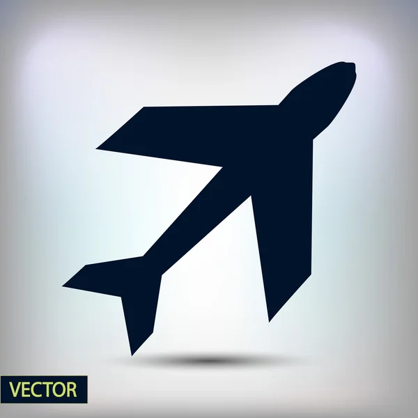 Diseño de símbolo de avión — Archivo Imágenes Vectoriales