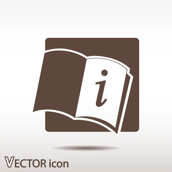 Opened book icon — Stock Vector