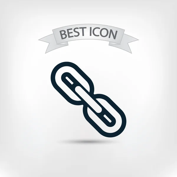 Lanț link icon — Vector de stoc