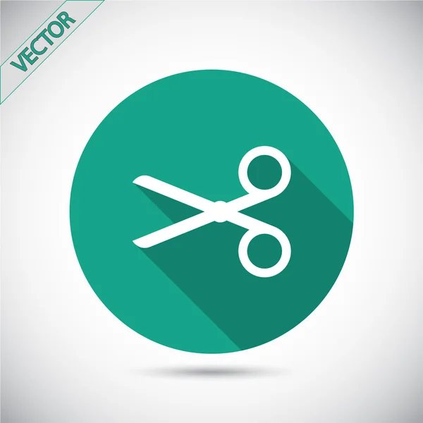 Scissors flat icon — Stock Vector