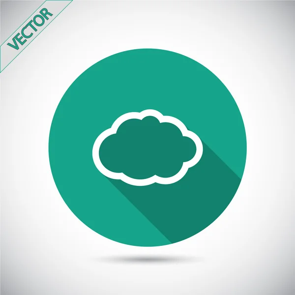 Cloud icon Stilul de design plat — Vector de stoc