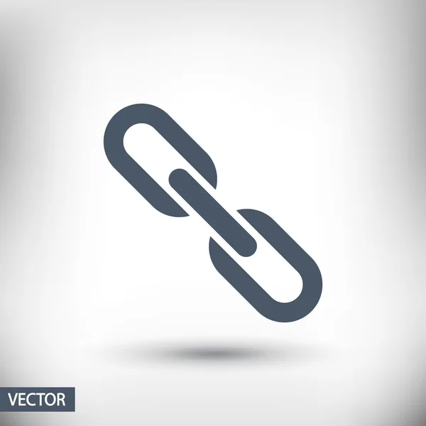 Chain link icon — Stock Vector