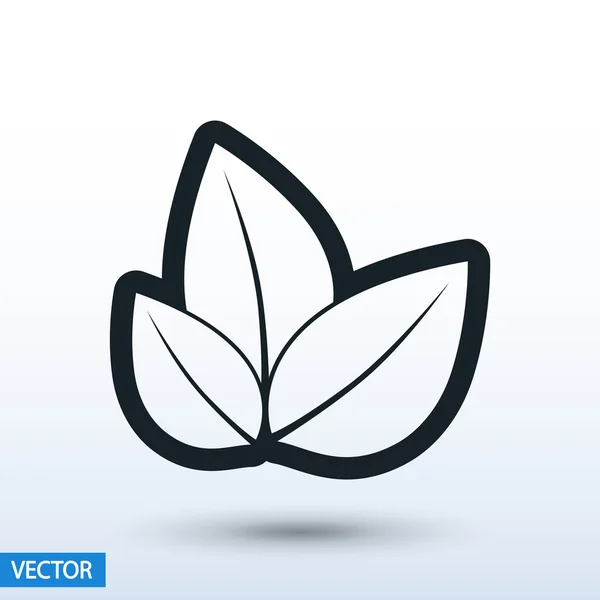 Albero foglie icona — Vettoriale Stock