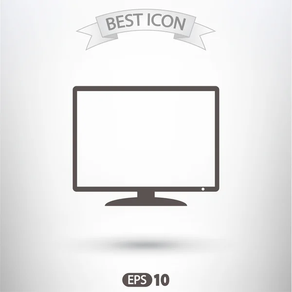 Monitor ikona designu — Wektor stockowy