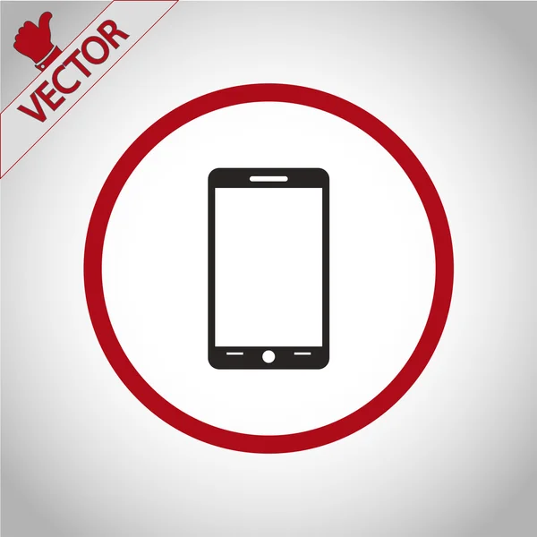 Mobiele smartphone pictogram — Stockvector