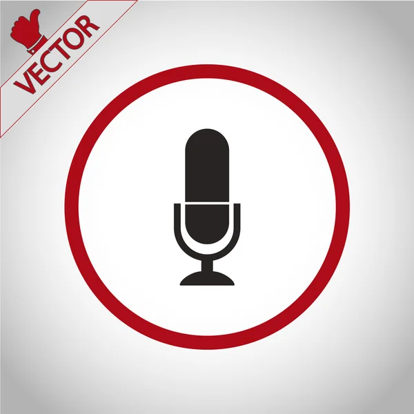 Microphone icon design — Stock Vector