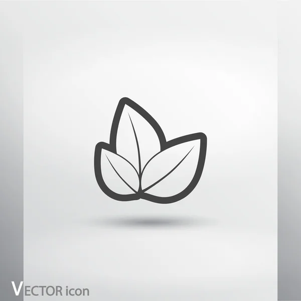 Conception d'icône de feuille — Image vectorielle