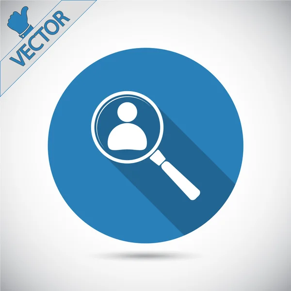 Employee Search icon — Stock Vector