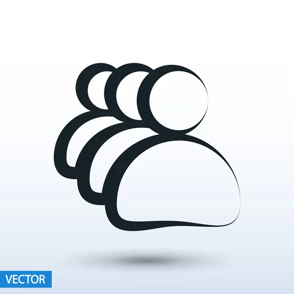 Business men icon — Vector de stoc