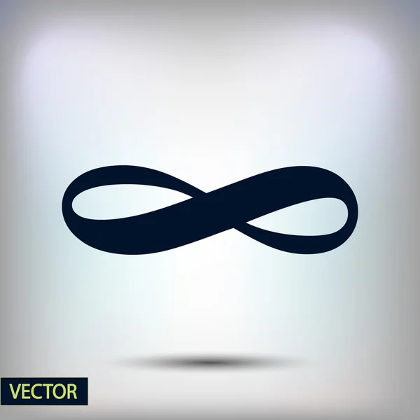 Icono de símbolo ilimitado — Vector de stock