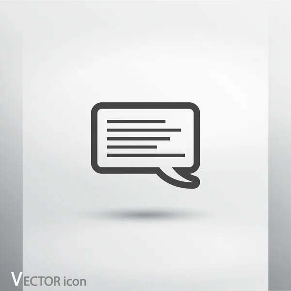 Icono de burbuja de habla — Vector de stock