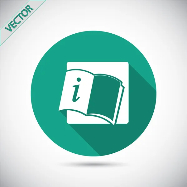 Icono de libro abierto — Vector de stock