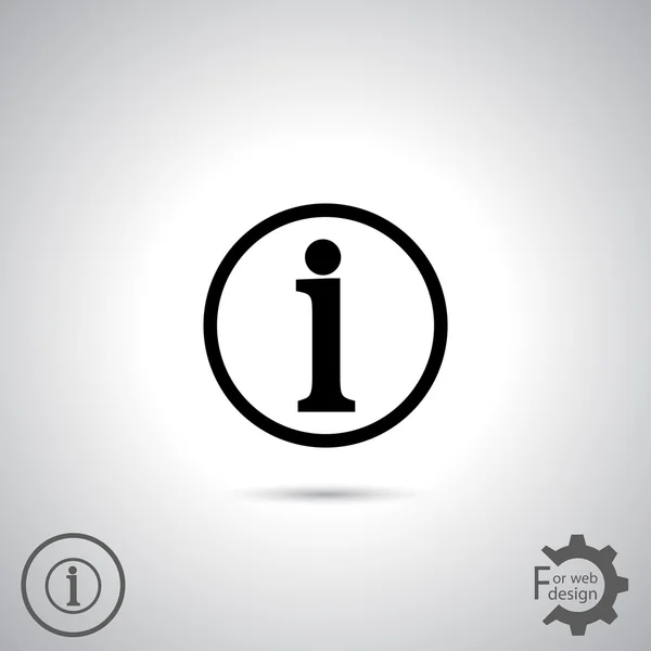 Signo de información icono — Archivo Imágenes Vectoriales