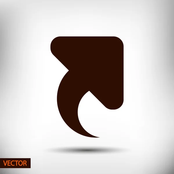 Icono flecha arriba — Vector de stock