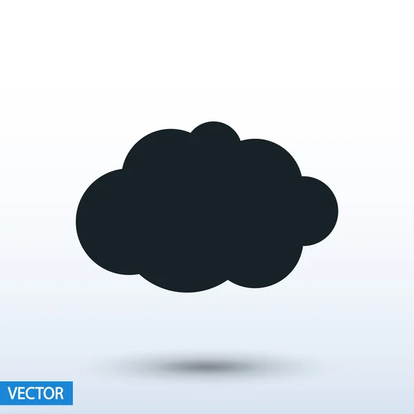 Icône Cloud Style design plat — Image vectorielle