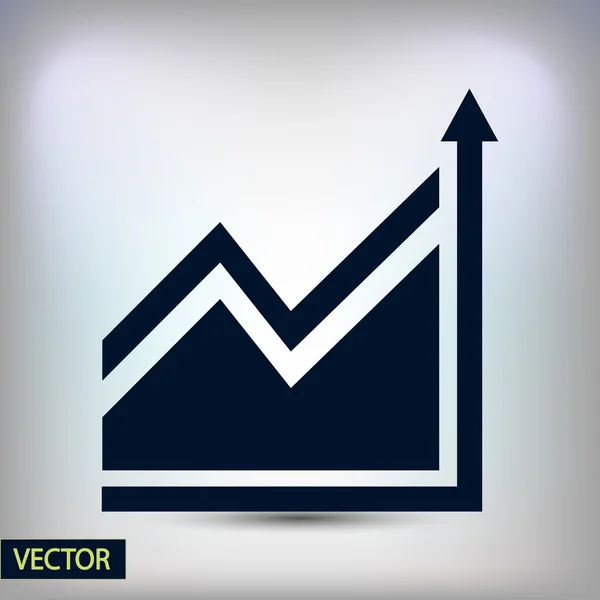 Infografía, icono del gráfico — Vector de stock