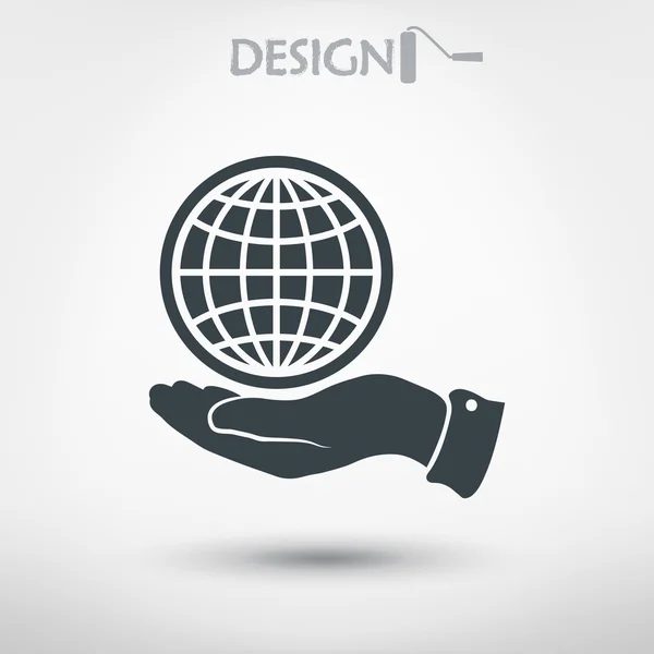 Design de ícone planeta — Vetor de Stock