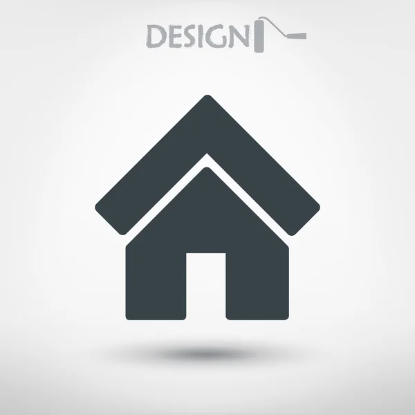 Huis pictogram ontwerp — Stockvector