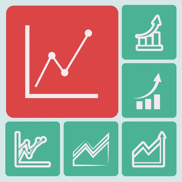 Infografía, icono del gráfico — Vector de stock