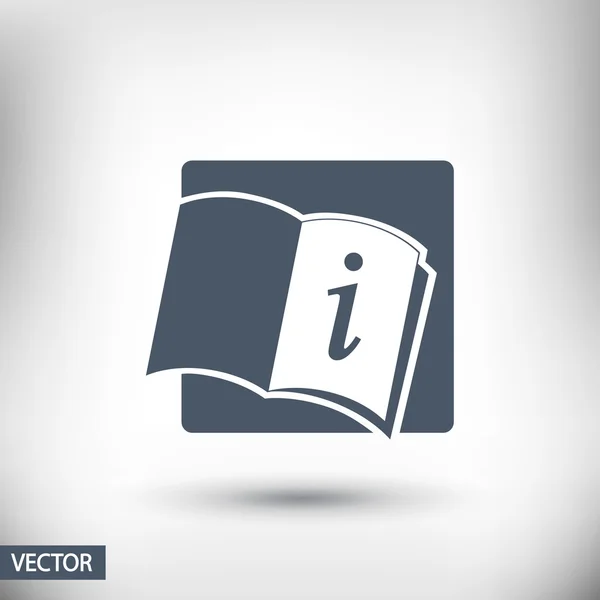 Icono de libro abierto — Vector de stock