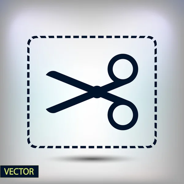 Scissors flat icon — Stock Vector