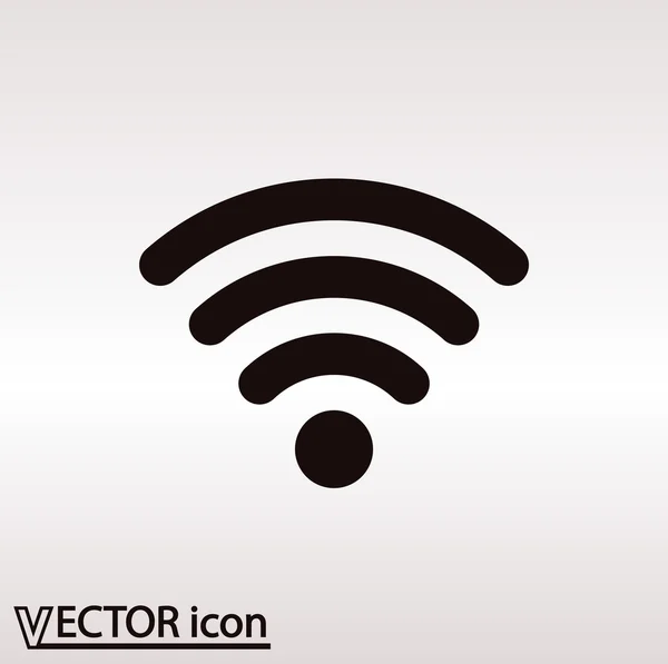 Símbolo de rede sem fio do ícone wifi —  Vetores de Stock