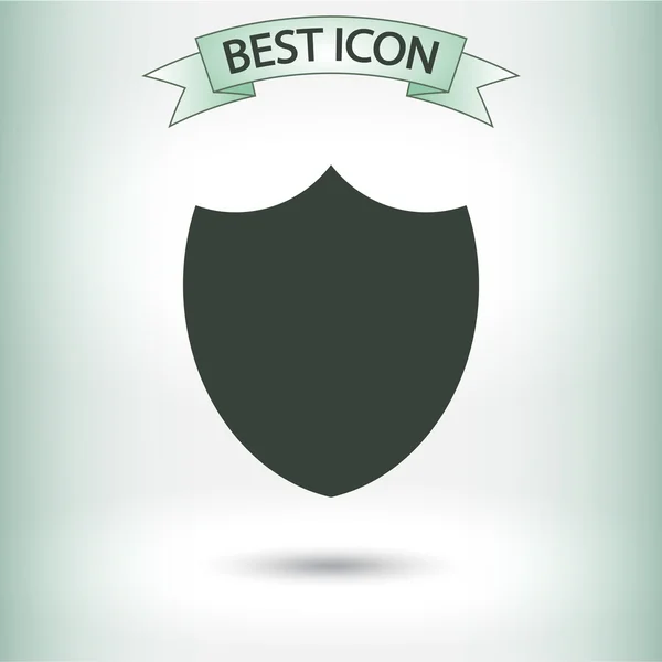 Shield icon. Flat design style — Stock Vector