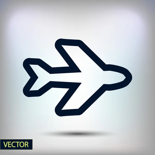 Airplane symbol design — Stock Vector