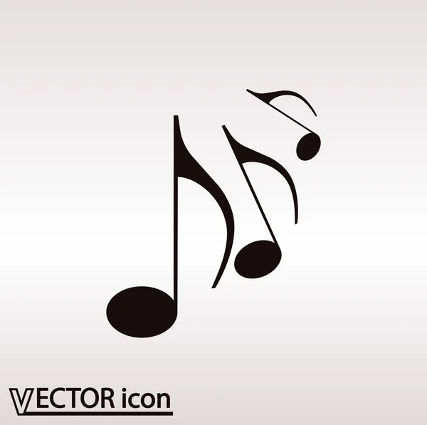 Diseño de icono de música — Vector de stock