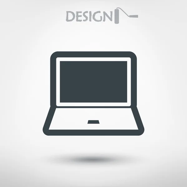 Дизайн иконки ноутбука — стоковый вектор