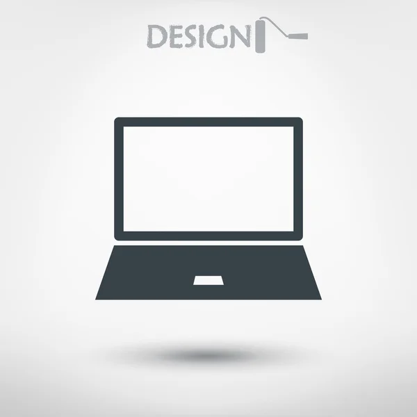 Design der Laptop-Ikone — Stockvektor