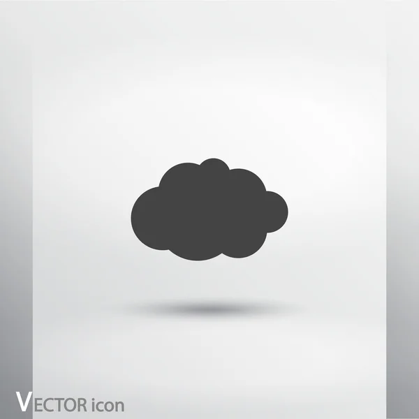 Cloud icon Estilo de diseño plano — Archivo Imágenes Vectoriales