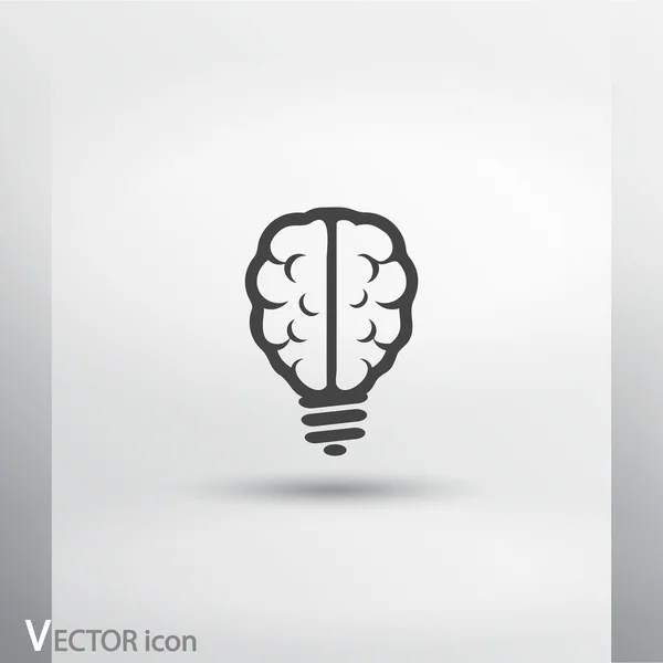 Beyin simge düz tasarım stil