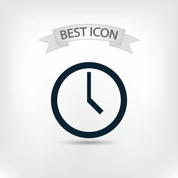 Reloj icono de diseño — Vector de stock