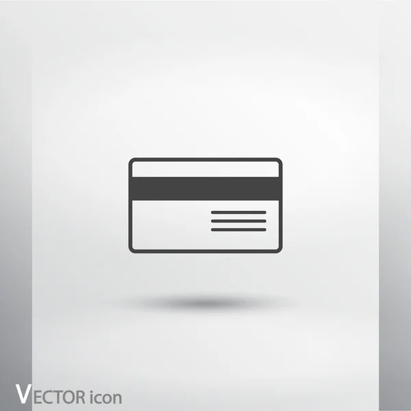 Ikona bankovních kreditních karet — Stockový vektor