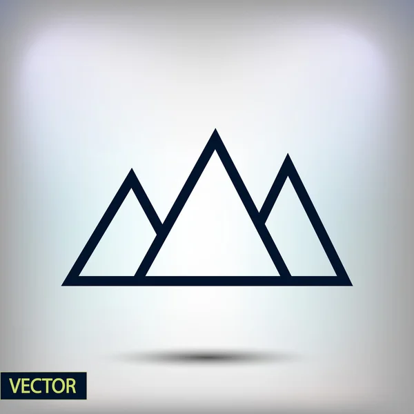 Bergen ikon design — Stock vektor